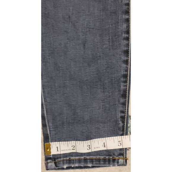 Maurices Womens Button Fly High-Rise Distressed Faded Skinny Leg Jeans Size L - Picture 6 of 10